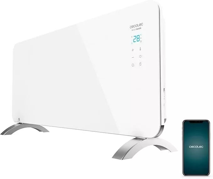 Cecotec Heizkonvektor mit Glasplatte Ready Warm 6750 Crystal Connection. 2000 W